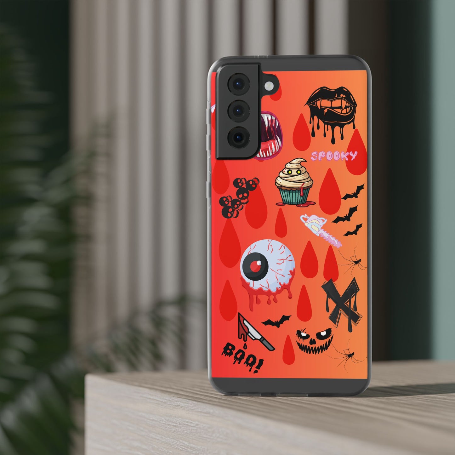 Spooky Flexi Cases for Halloween Lovers, Halloween Phone Case, Horror Phone Cover, Cute Creepy Case, Halloween Gifts