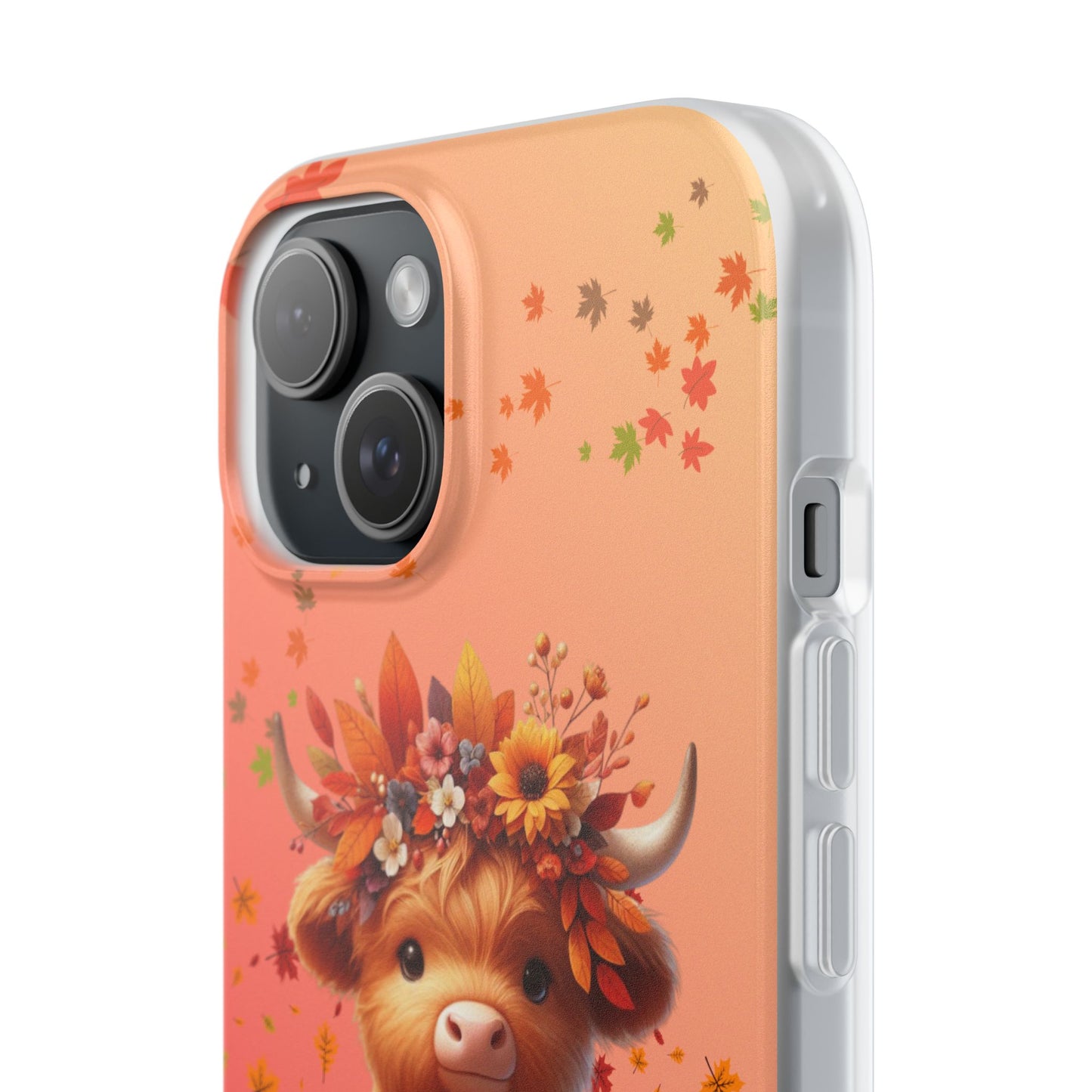 Autumn Cow Flexi Case, Cute Fall Phone Cover, Seasonal Phone Accessory, [...]