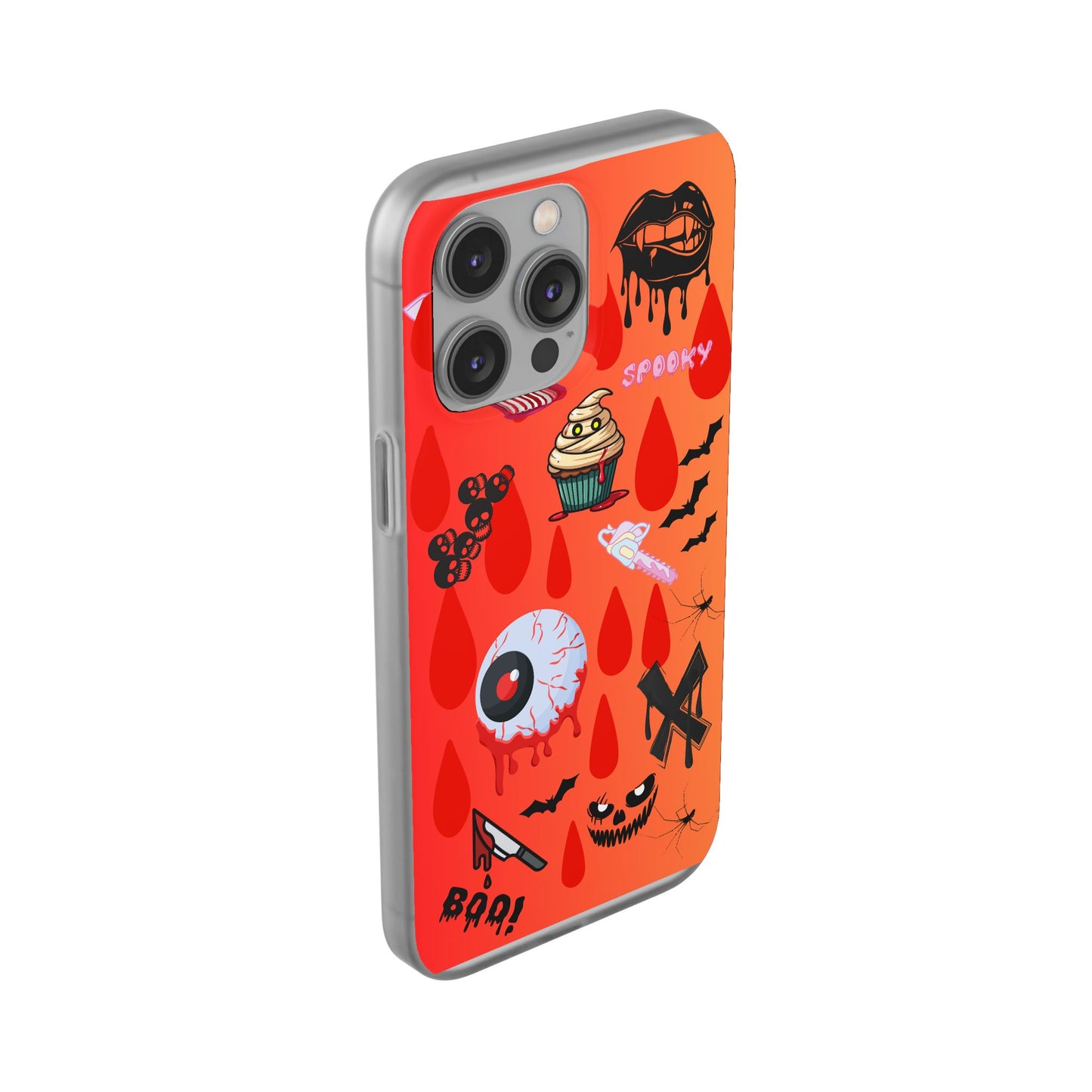 Spooky Flexi Cases for Halloween Lovers, Halloween Phone Case, Horror Phone Cover, Cute Creepy Case, Halloween Gifts