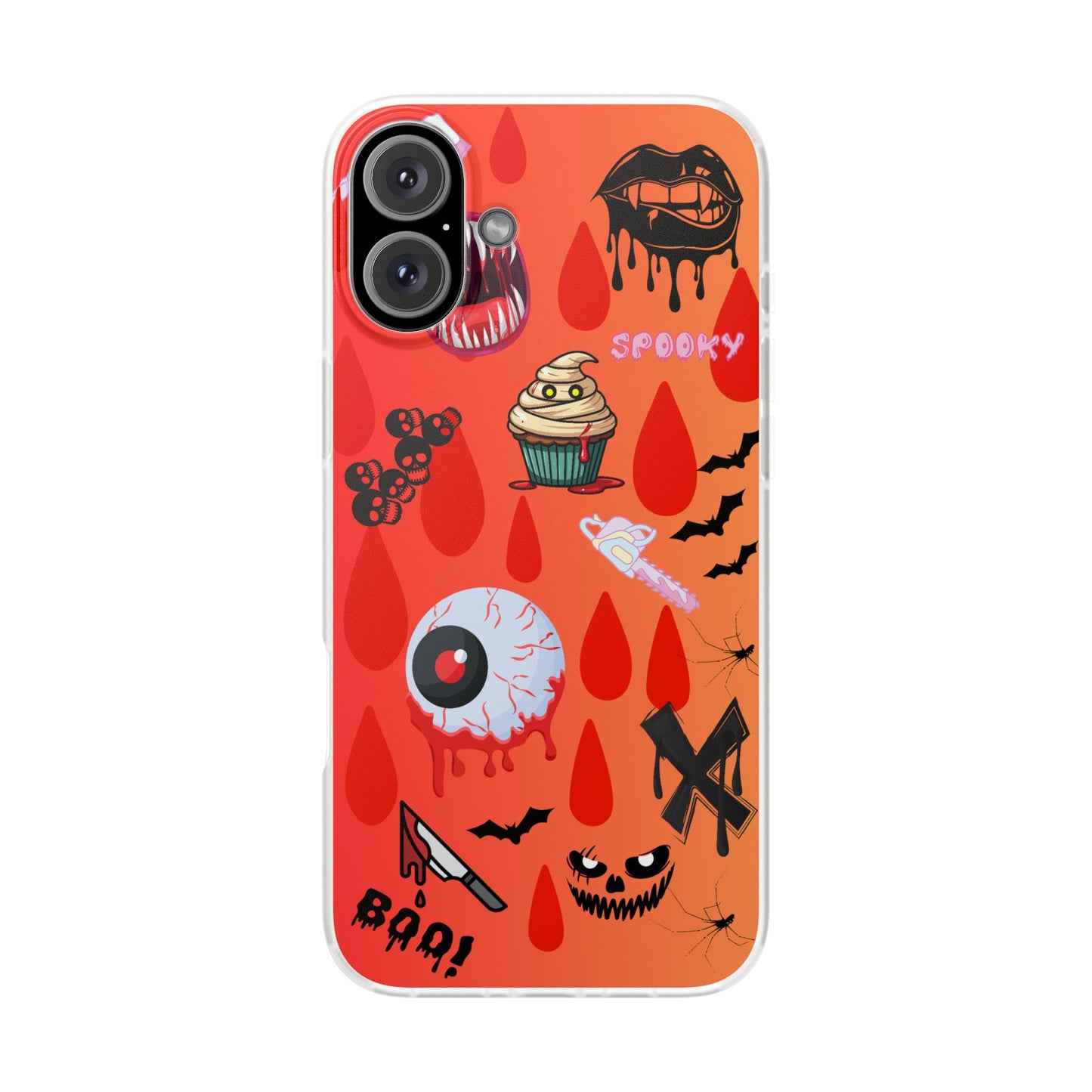 Spooky Flexi Cases for Halloween Lovers, Halloween Phone Case, Horror Phone Cover, Cute Creepy Case, Halloween Gifts