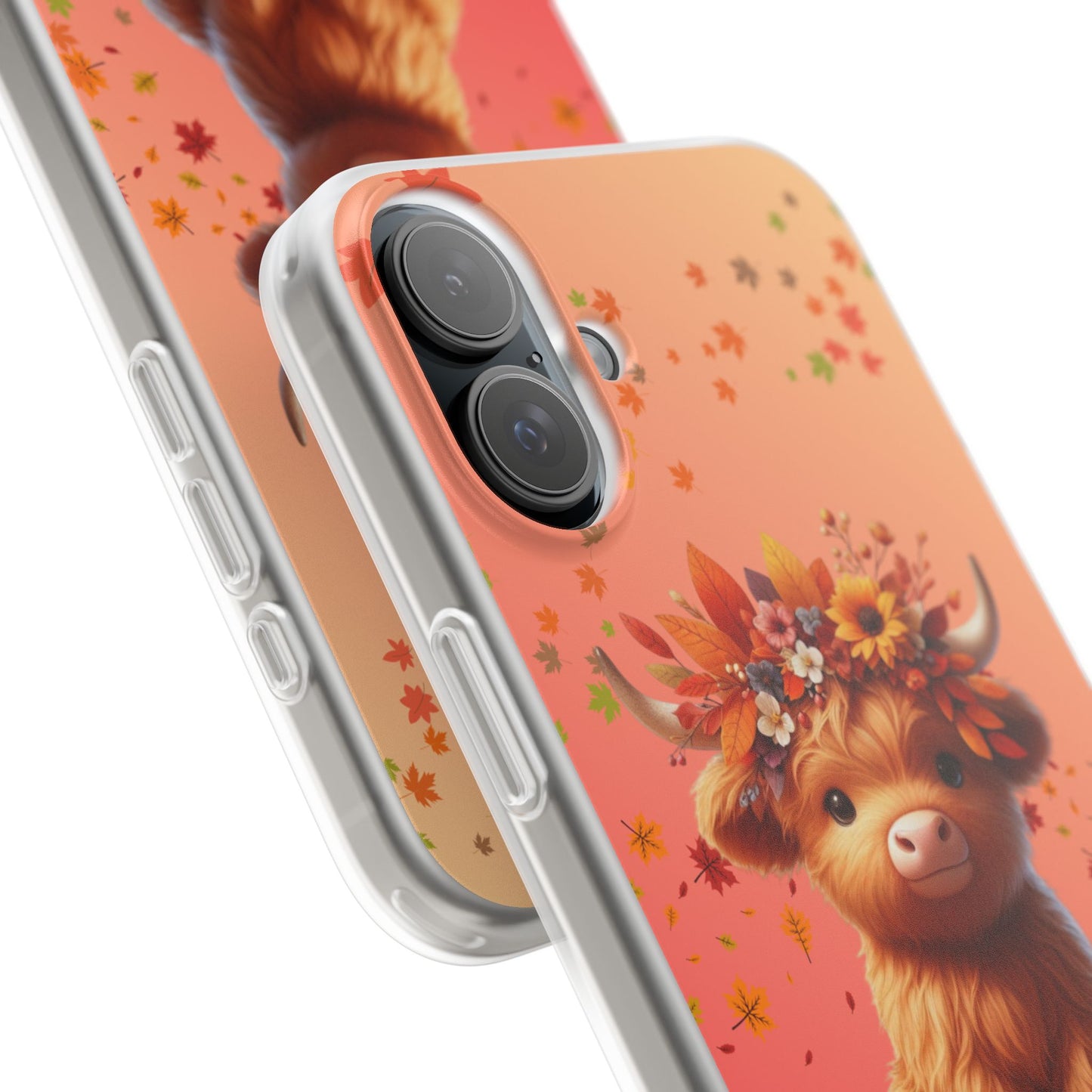 Autumn Cow Flexi Case, Cute Fall Phone Cover, Seasonal Phone Accessory, [...]