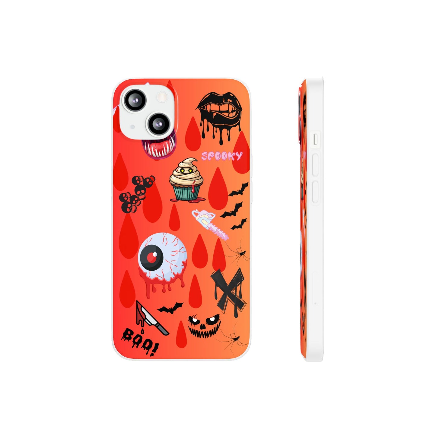 Spooky Flexi Cases for Halloween Lovers, Halloween Phone Case, Horror Phone Cover, Cute Creepy Case, Halloween Gifts