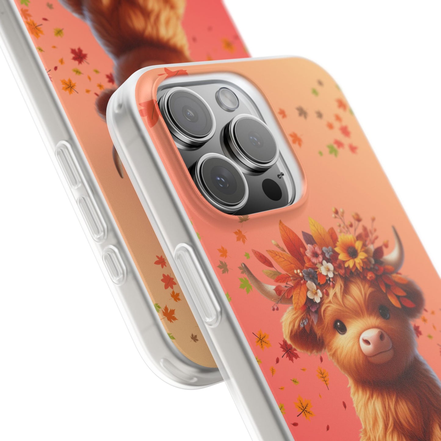 Autumn Cow Flexi Case, Cute Fall Phone Cover, Seasonal Phone Accessory, [...]