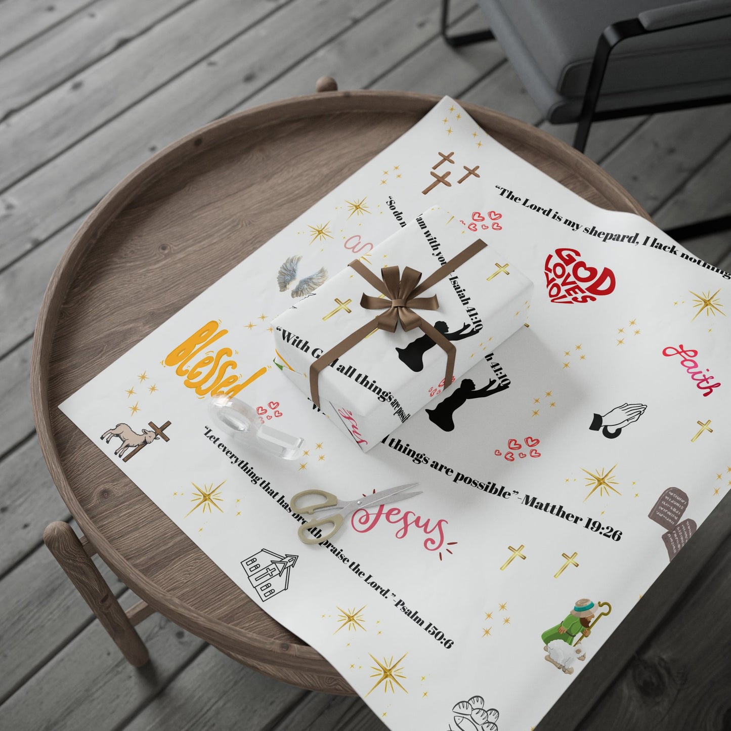 Faith-Inspired Wrapping Paper for Special Occasions