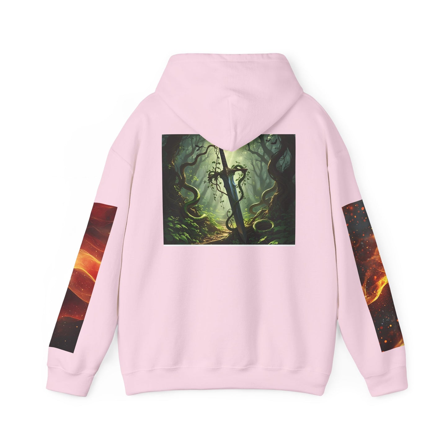 Fantasy Dragon & Sword Unisex Hooded Sweatshirt, Perfect for Fall,
