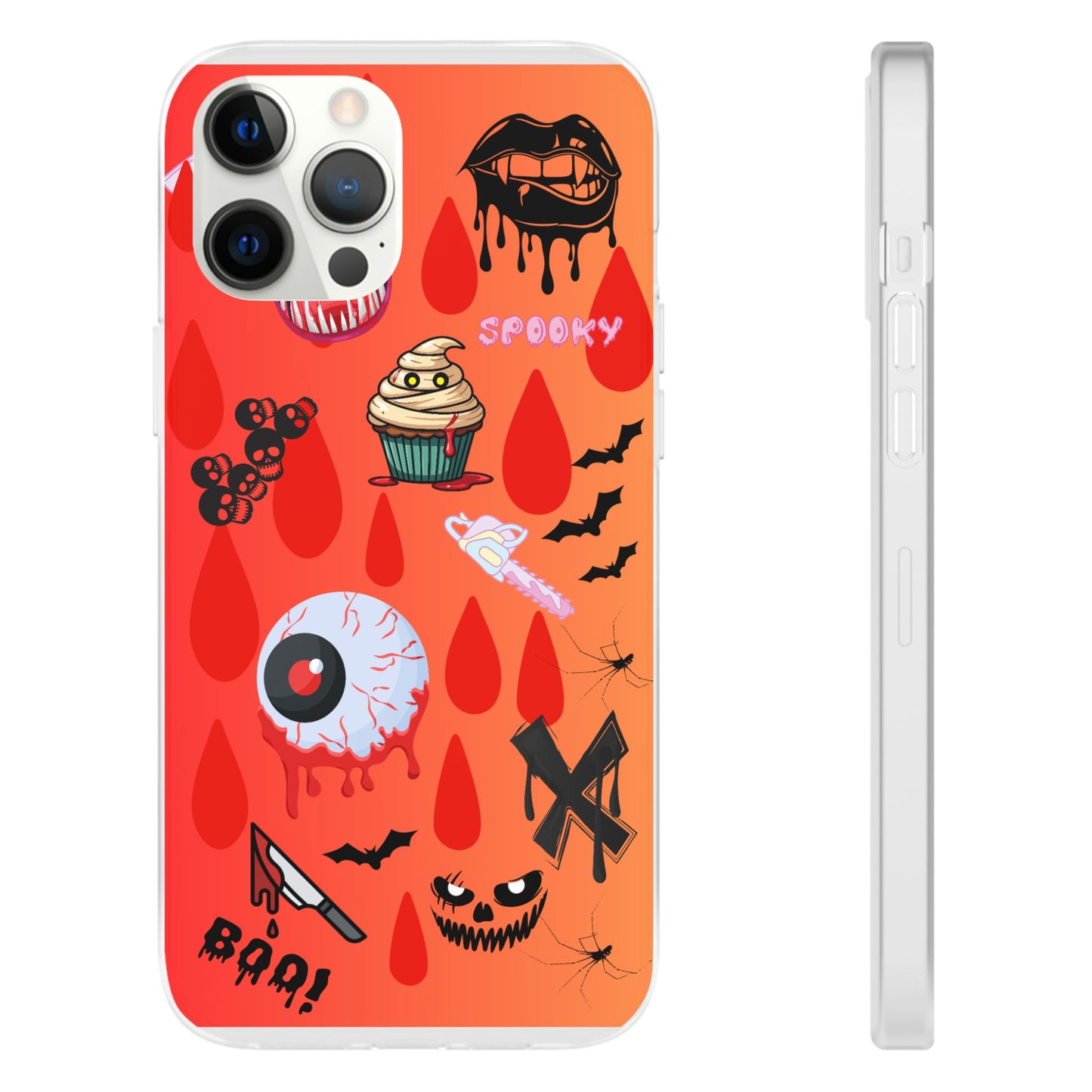 Spooky Flexi Cases for Halloween Lovers, Halloween Phone Case, Horror Phone Cover, Cute Creepy Case, Halloween Gifts