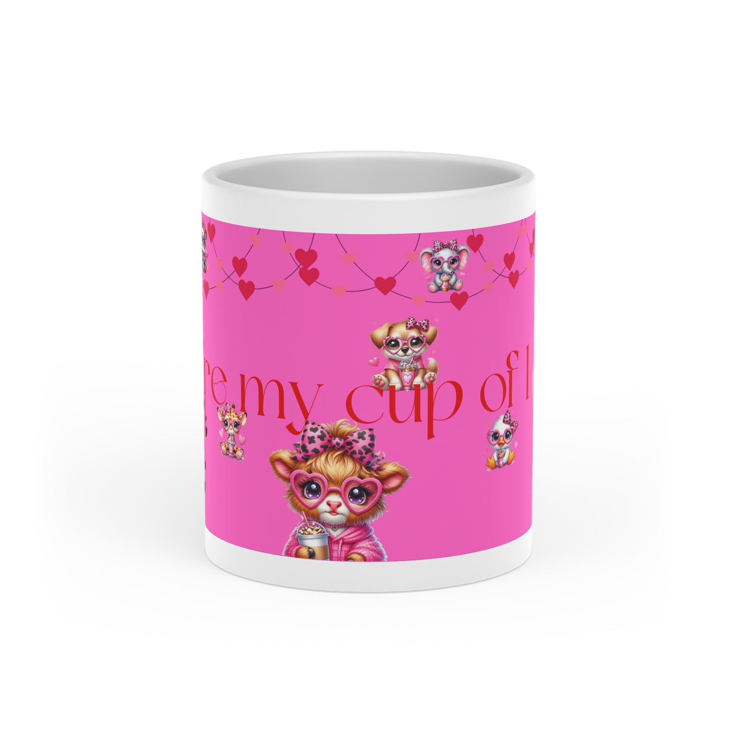 Heart-Shaped Mug, Cute valentine's mug