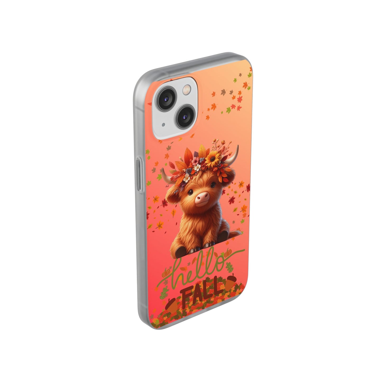 Autumn Cow Flexi Case, Cute Fall Phone Cover, Seasonal Phone Accessory, [...]