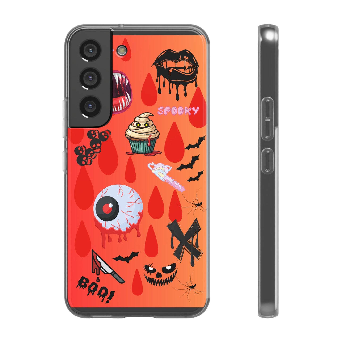 Spooky Flexi Cases for Halloween Lovers, Halloween Phone Case, Horror Phone Cover, Cute Creepy Case, Halloween Gifts