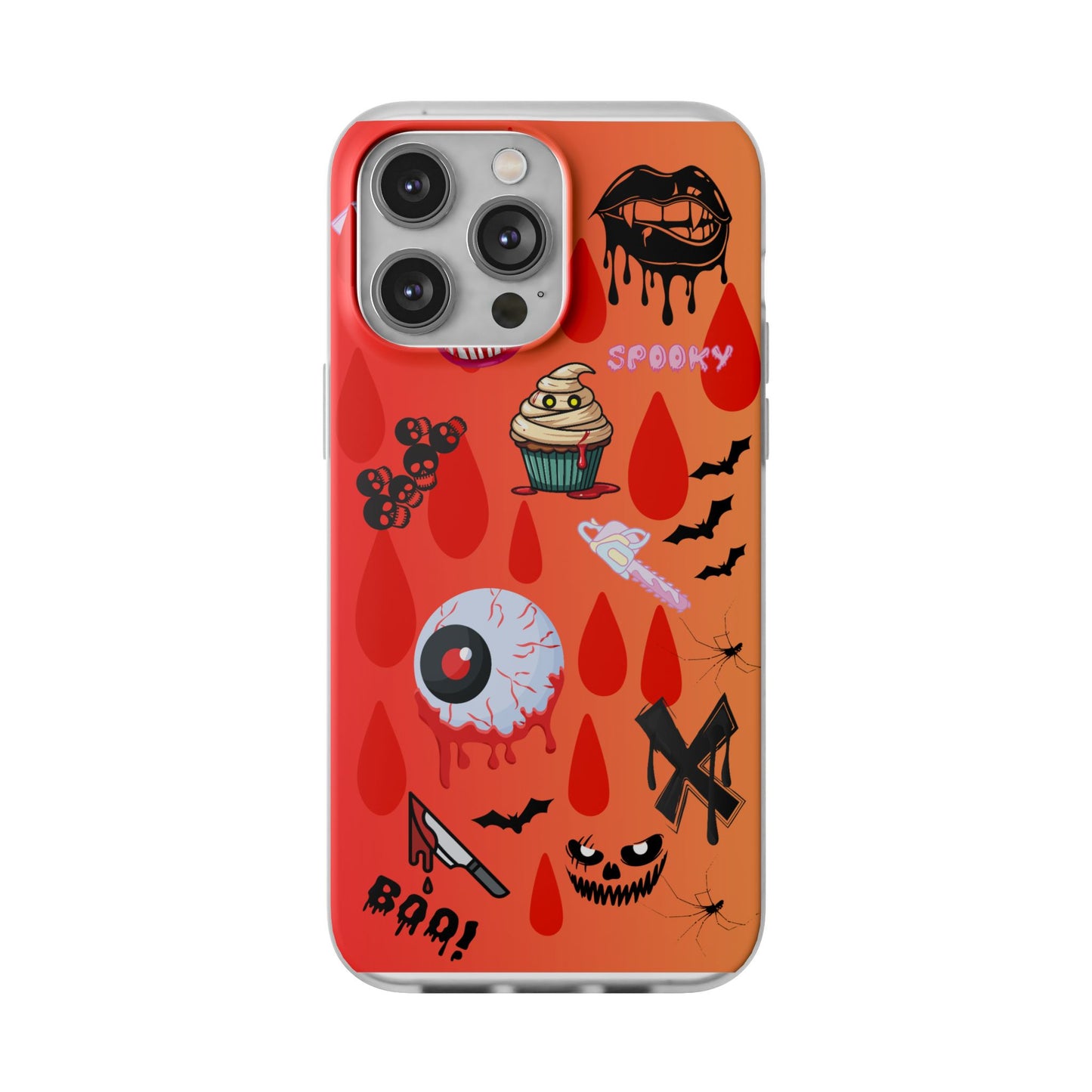Spooky Flexi Cases for Halloween Lovers, Halloween Phone Case, Horror Phone Cover, Cute Creepy Case, Halloween Gifts