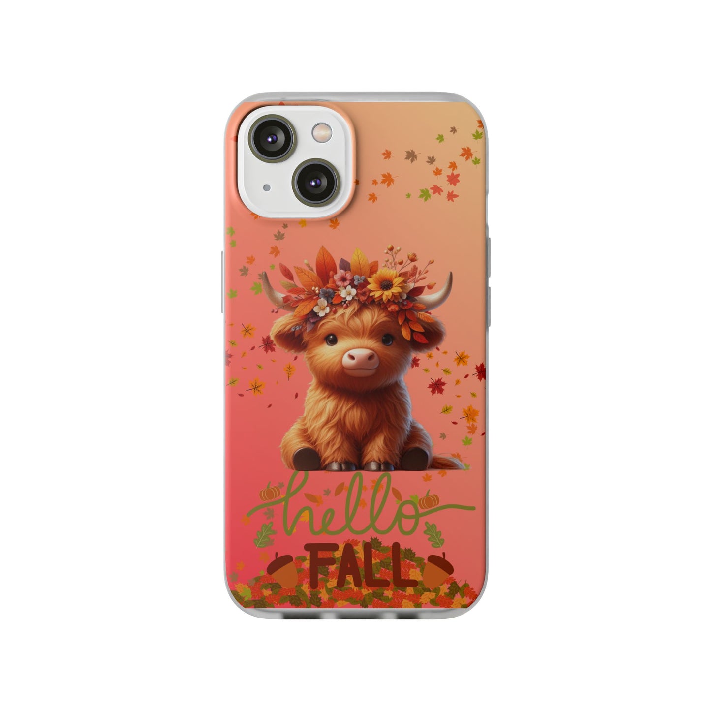 Autumn Cow Flexi Case, Cute Fall Phone Cover, Seasonal Phone Accessory, [...]
