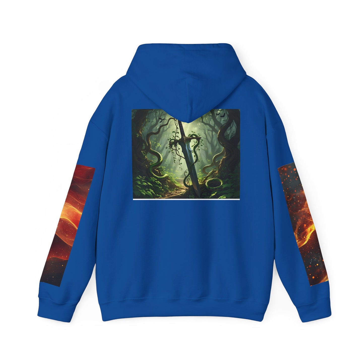 Fantasy Dragon & Sword Unisex Hooded Sweatshirt, Perfect for Fall,