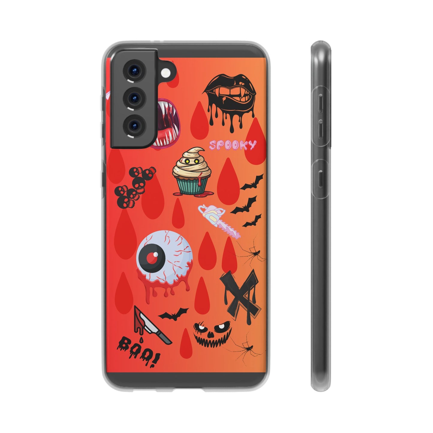 Spooky Flexi Cases for Halloween Lovers, Halloween Phone Case, Horror Phone Cover, Cute Creepy Case, Halloween Gifts