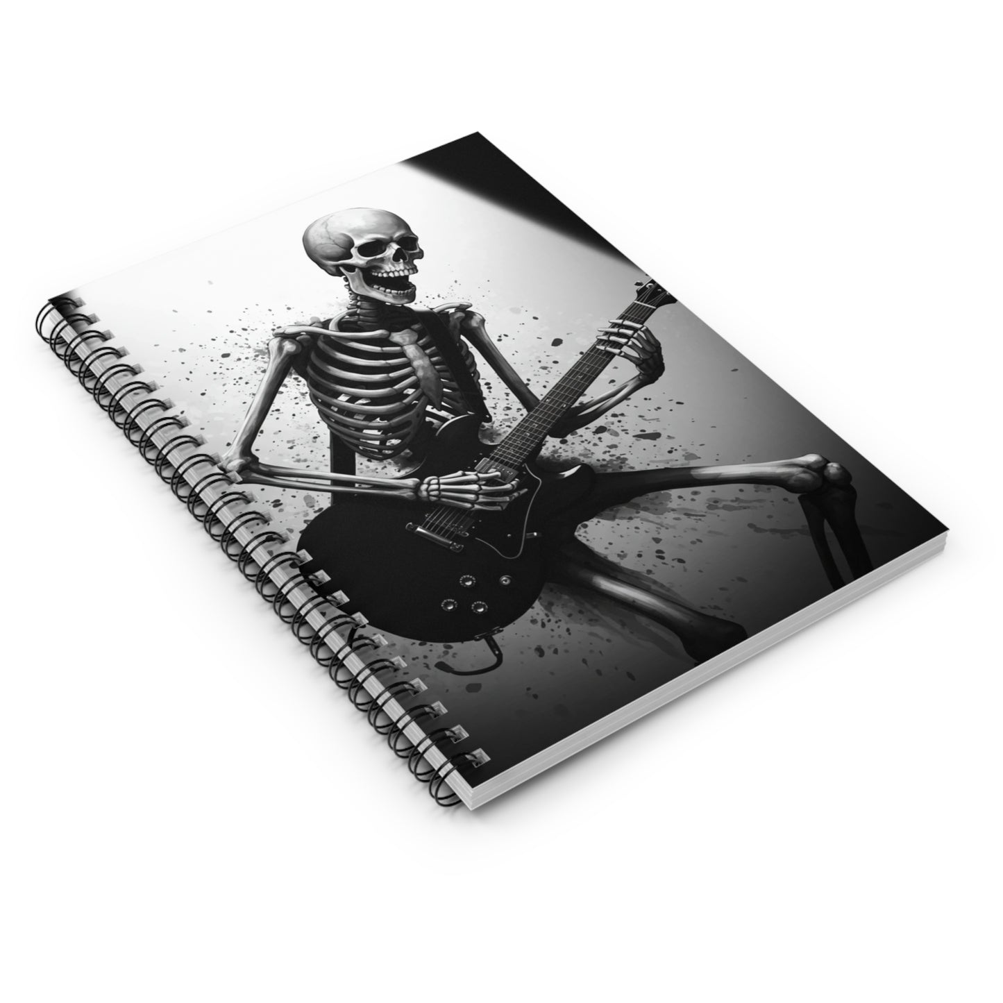 Skeleton Music Spiral Notebook – Perfect for Musicians, Halloween, Gifts, Journaling, School