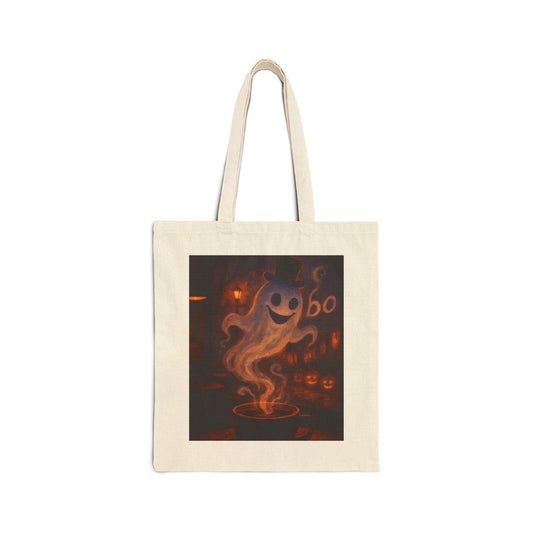 Spooky Halloween Trick or Treat tote bag for kids