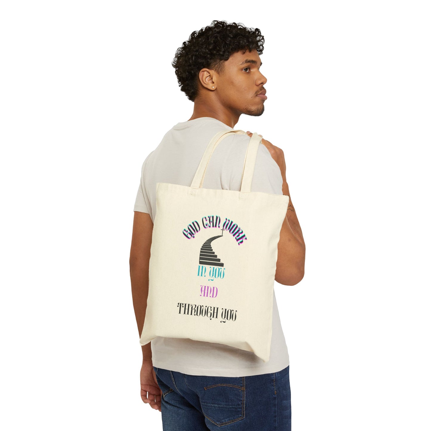 Christian inspired stylish Cotton Canvas Tote Bag for Daily Use.