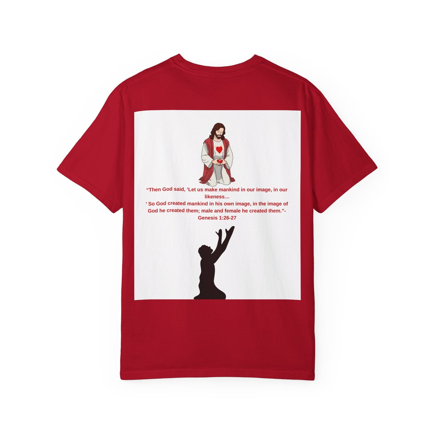 Love Affirmation T-Shirt, Heart Design Tee,  Faith-Based Fashion