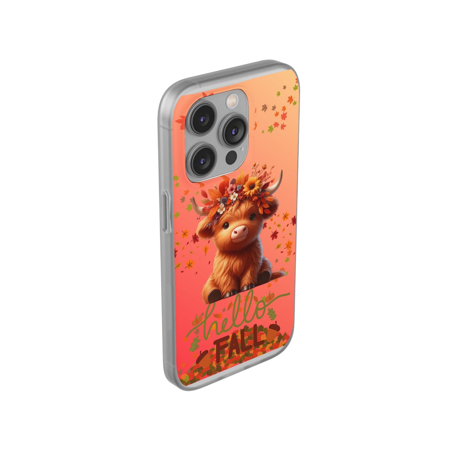Autumn Cow Flexi Case, Cute Fall Phone Cover, Seasonal Phone Accessory, [...]