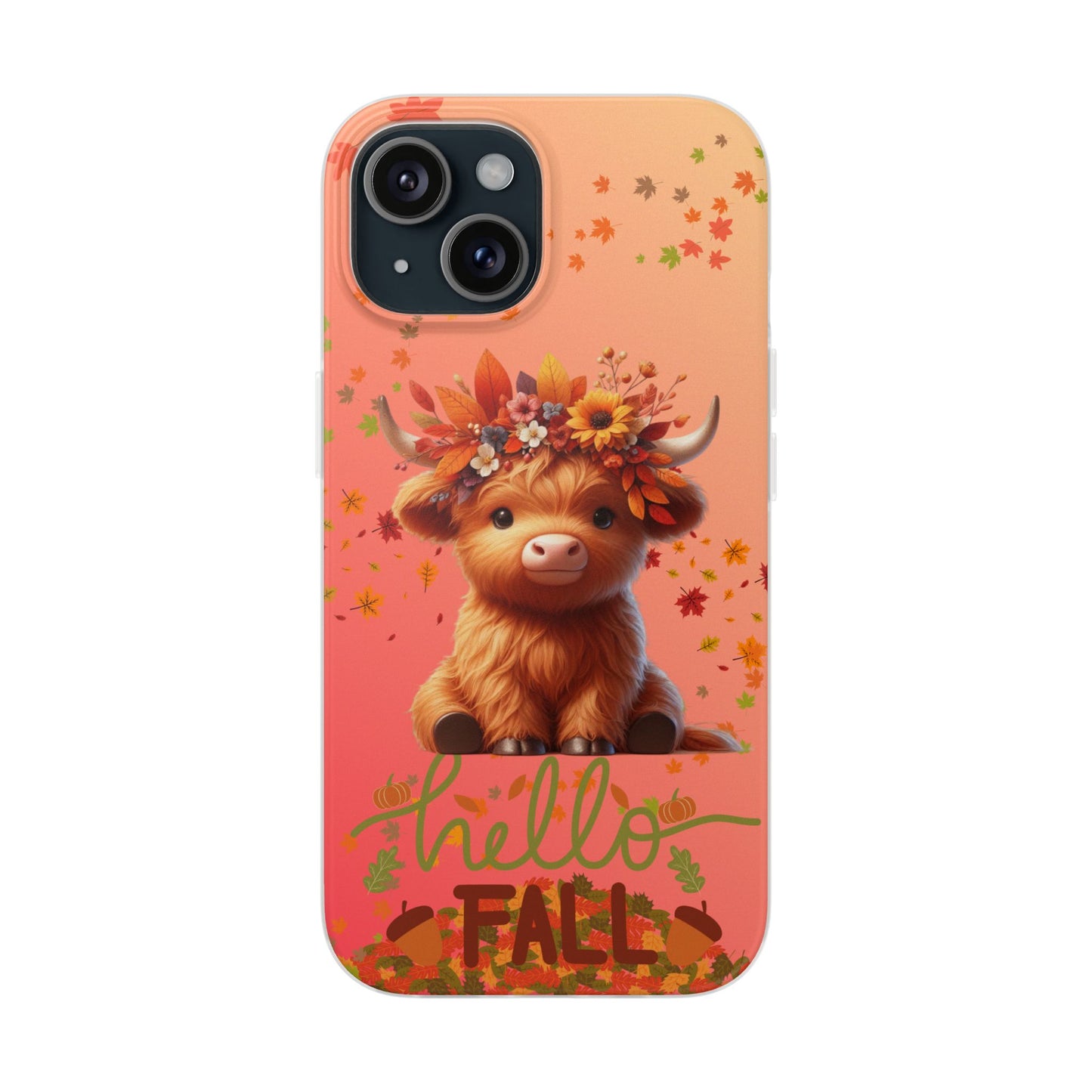 Autumn Cow Flexi Case, Cute Fall Phone Cover, Seasonal Phone Accessory, [...]