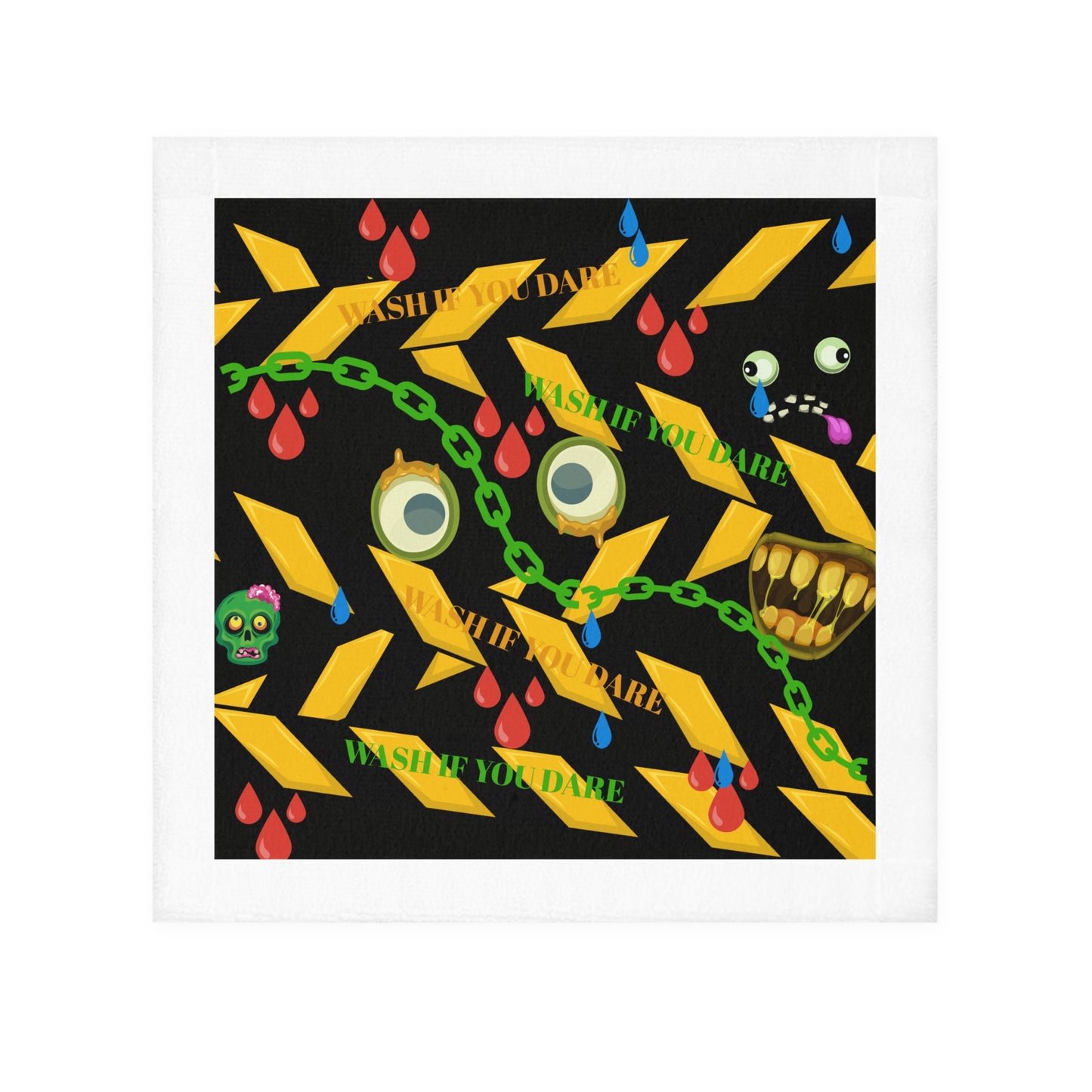 Whimsical Face Towel: Fun Bathroom Accessory, Halloween Decor