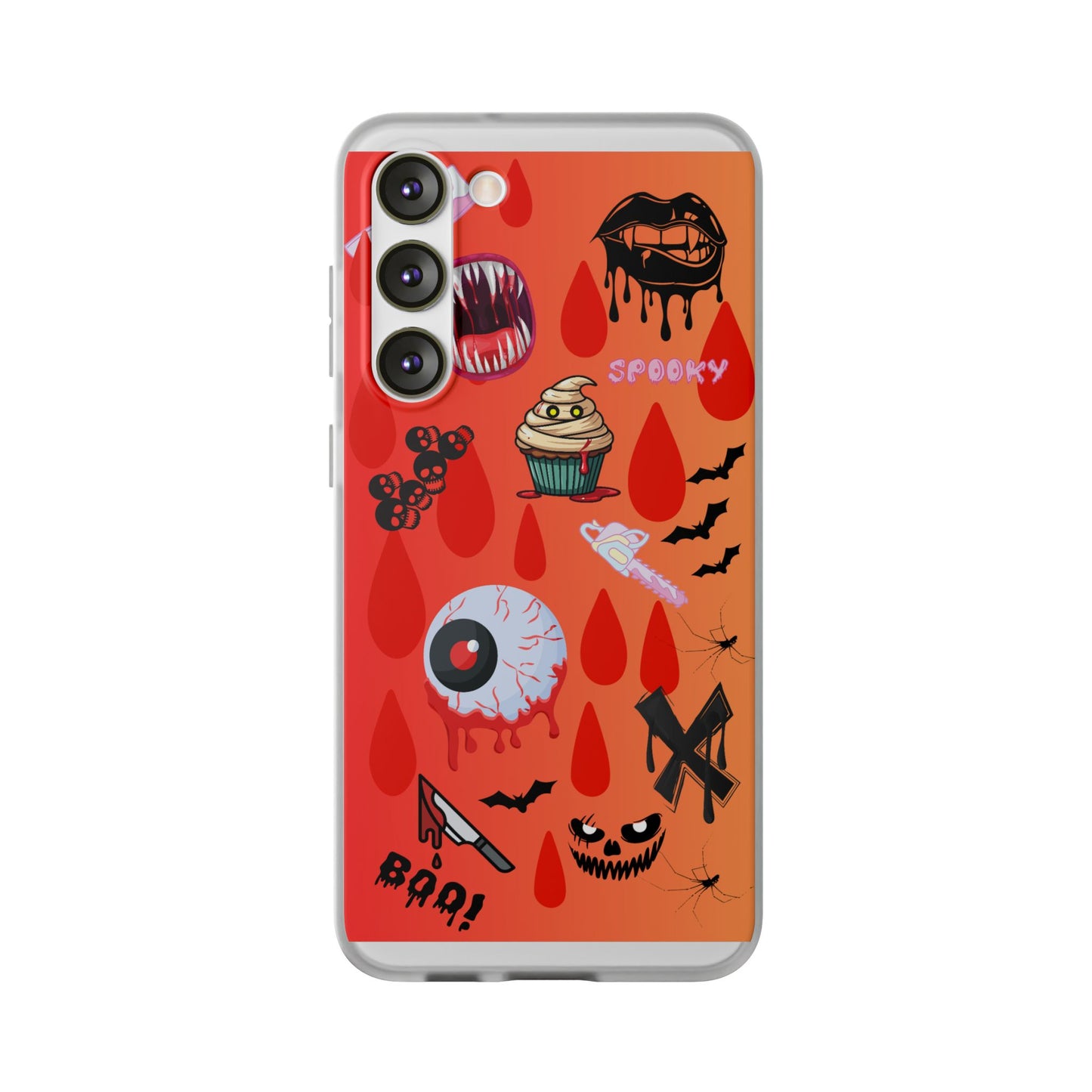 Spooky Flexi Cases for Halloween Lovers, Halloween Phone Case, Horror Phone Cover, Cute Creepy Case, Halloween Gifts