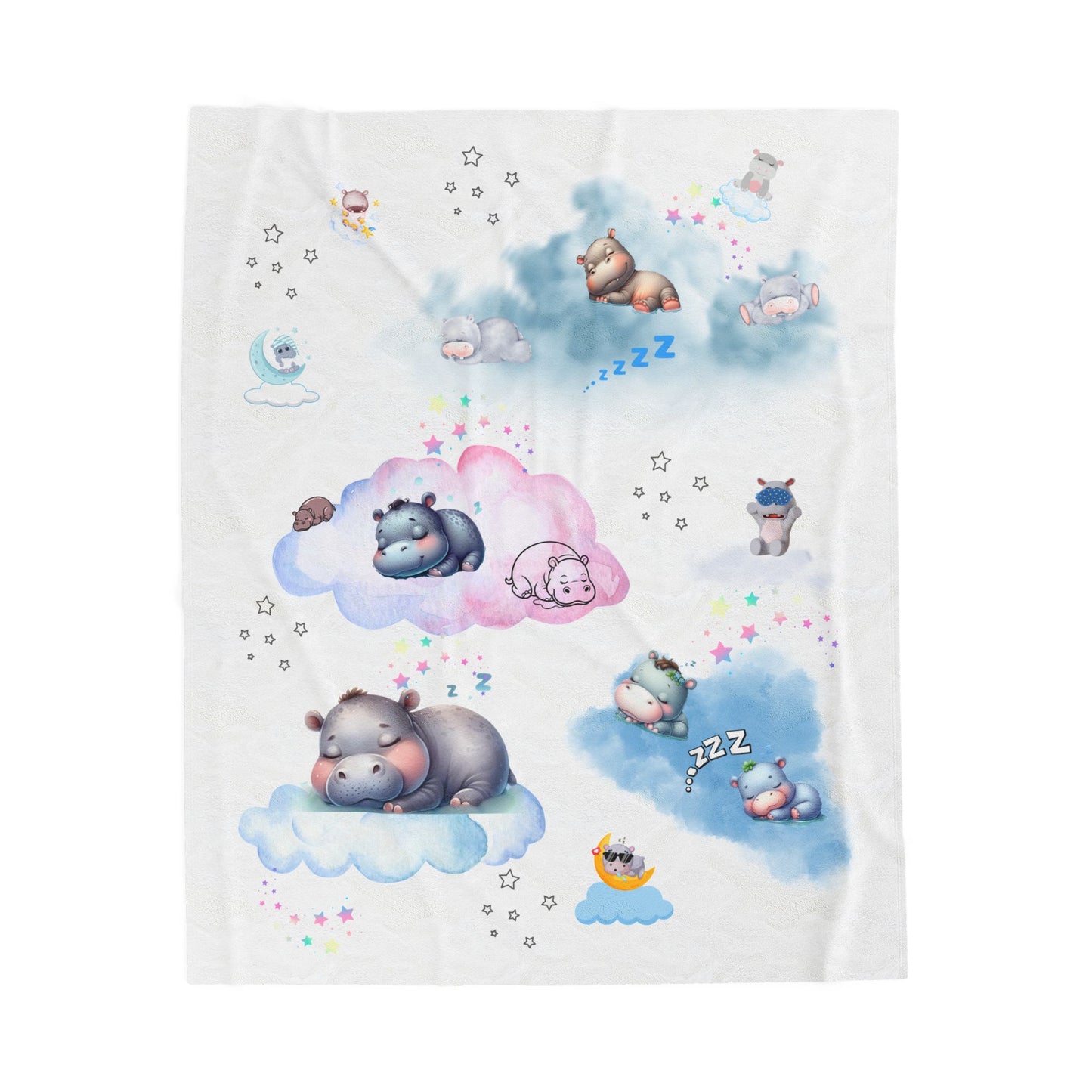 Cute Animal Dreams Blanket-Soft Velvet Blanket