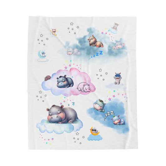 Cute Animal Dreams Blanket-Soft Velvet Blanket