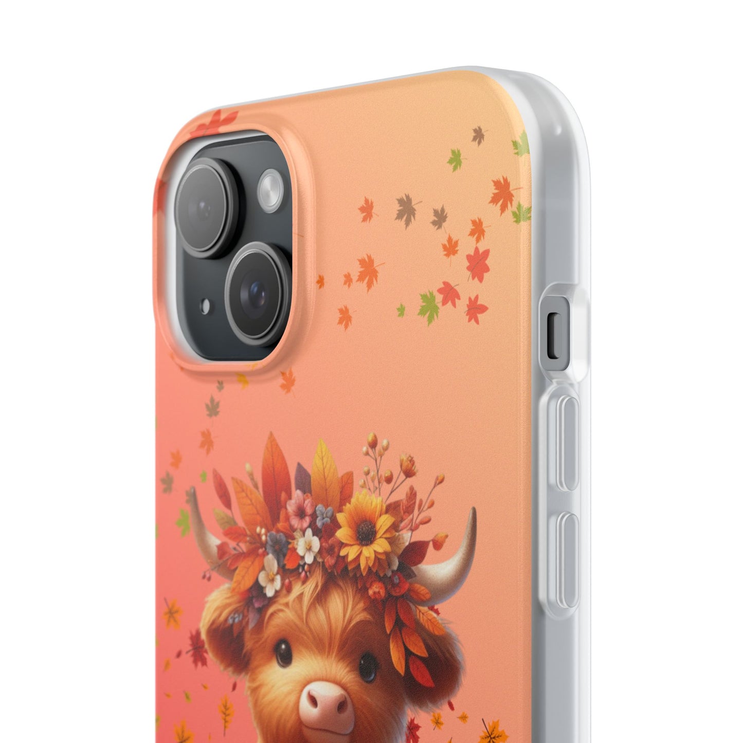 Autumn Cow Flexi Case, Cute Fall Phone Cover, Seasonal Phone Accessory, [...]