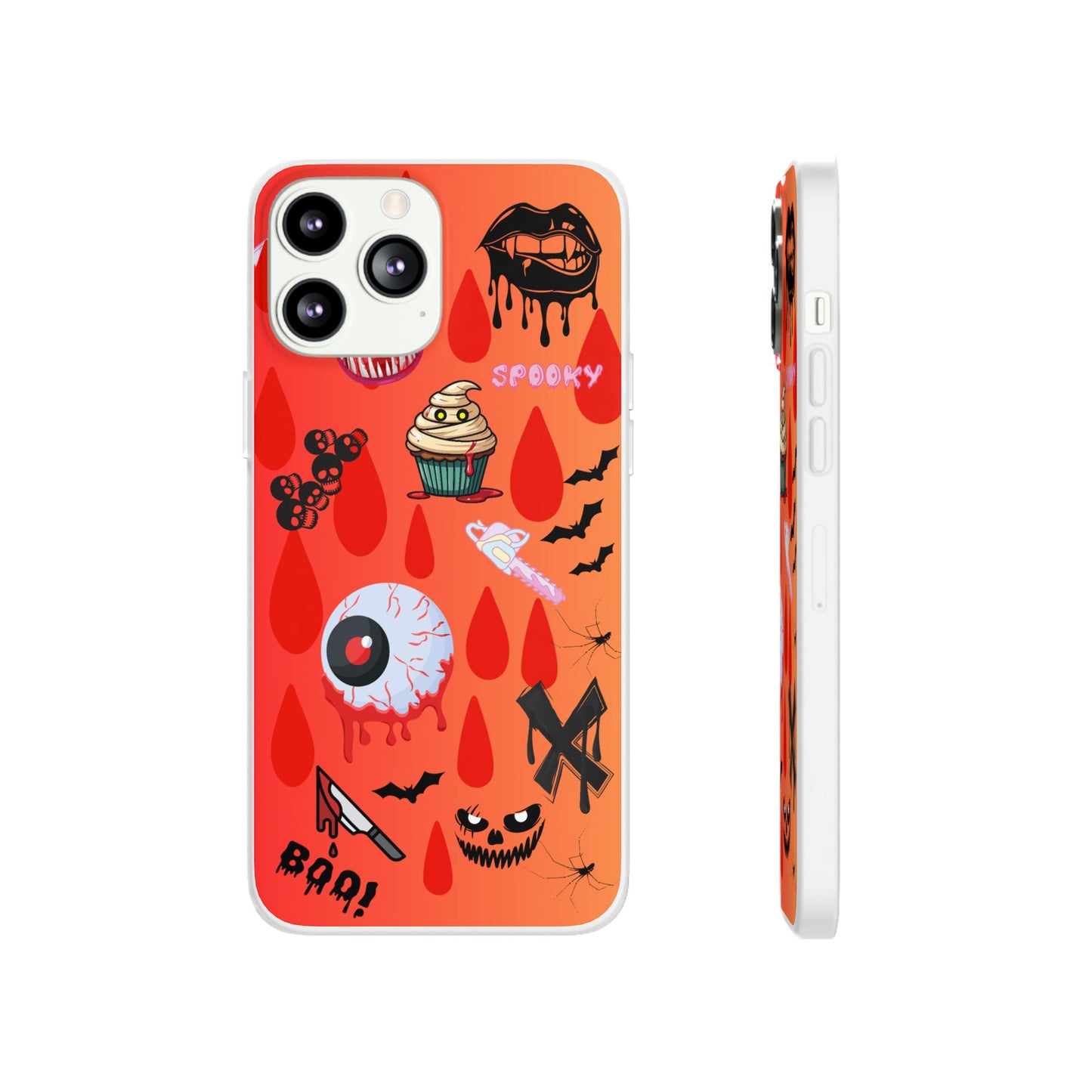 Spooky Flexi Cases for Halloween Lovers, Halloween Phone Case, Horror Phone Cover, Cute Creepy Case, Halloween Gifts