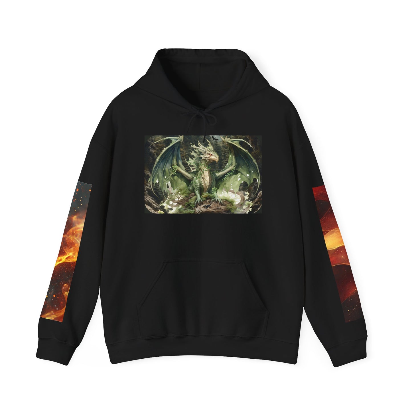 Fantasy Dragon & Sword Unisex Hooded Sweatshirt, Perfect for Fall,
