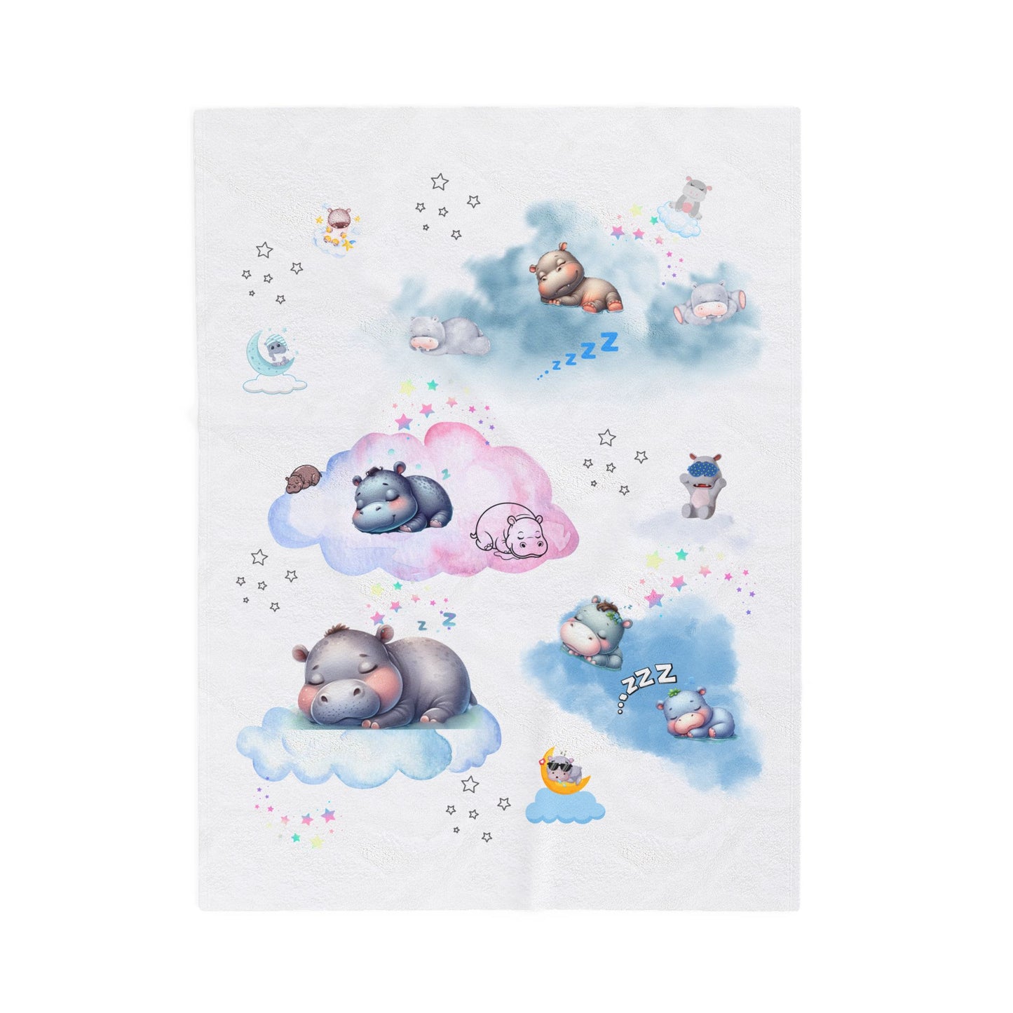 Cute Animal Dreams Blanket-Soft Velvet Blanket
