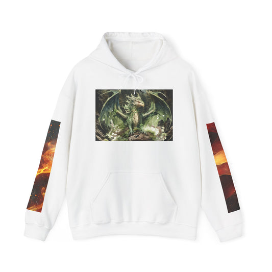 Fantasy Dragon & Sword Unisex Hooded Sweatshirt, Perfect for Fall,