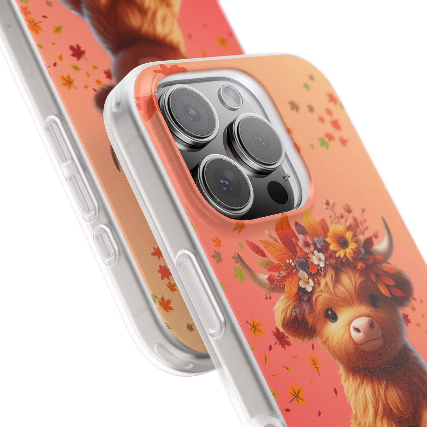 Autumn Cow Flexi Case, Cute Fall Phone Cover, Seasonal Phone Accessory, [...]