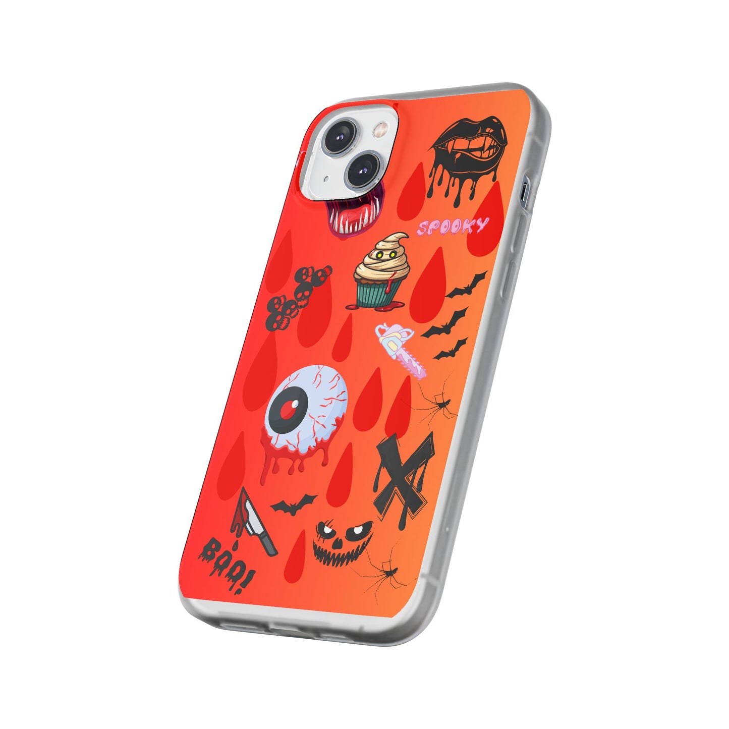 Spooky Flexi Cases for Halloween Lovers, Halloween Phone Case, Horror Phone Cover, Cute Creepy Case, Halloween Gifts