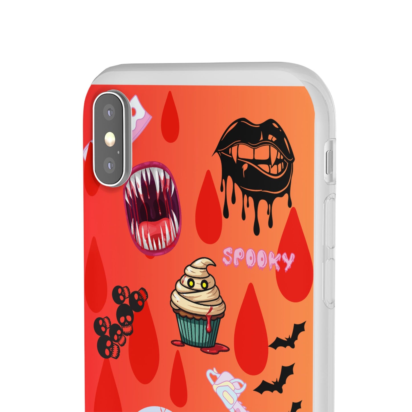 Spooky Flexi Cases for Halloween Lovers, Halloween Phone Case, Horror Phone Cover, Cute Creepy Case, Halloween Gifts