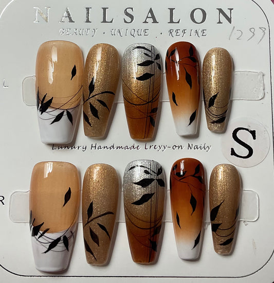 Autumn Leaves Press On Nails