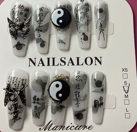 Mystic Yin Yang Press On Nails