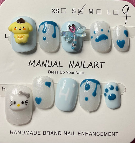 Dreamy Drips Press On Nails