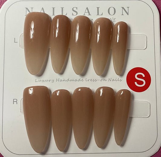 Brown Ombre Press On Nails