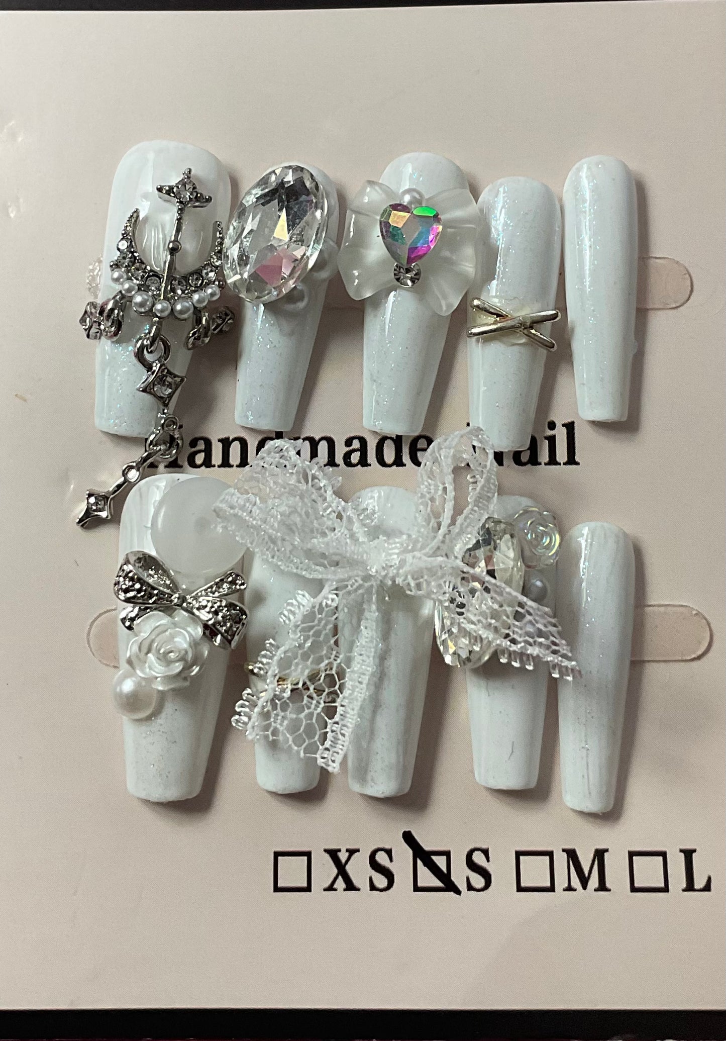 Sparkle & Lace Press On Nails