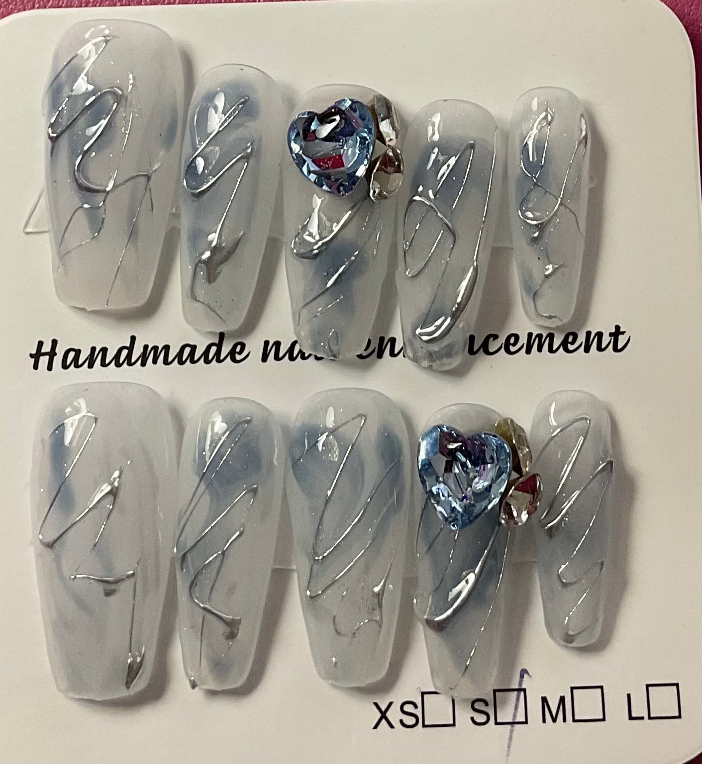 Oceanic Opal Press On Nails