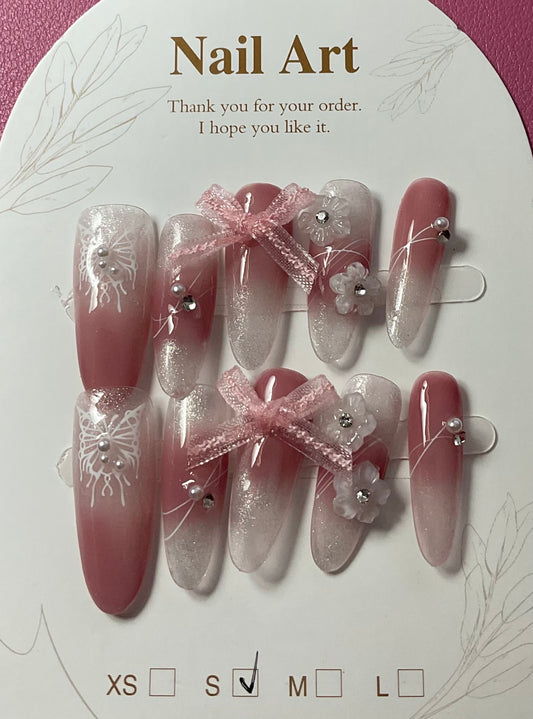 Enchanted Blossom Press On Nails