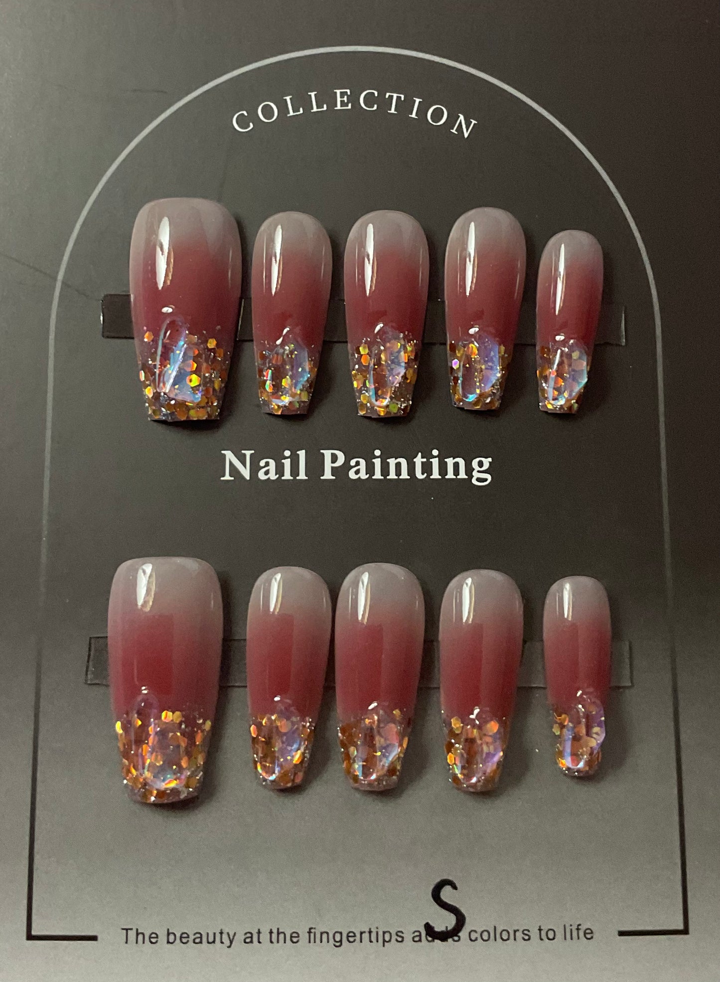 Radiant Ruby Press On Nails