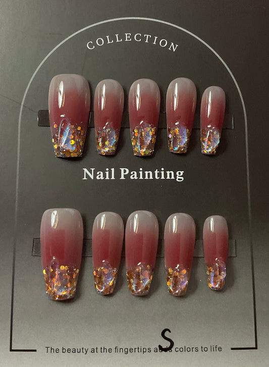Radiant Ruby Press On Nails