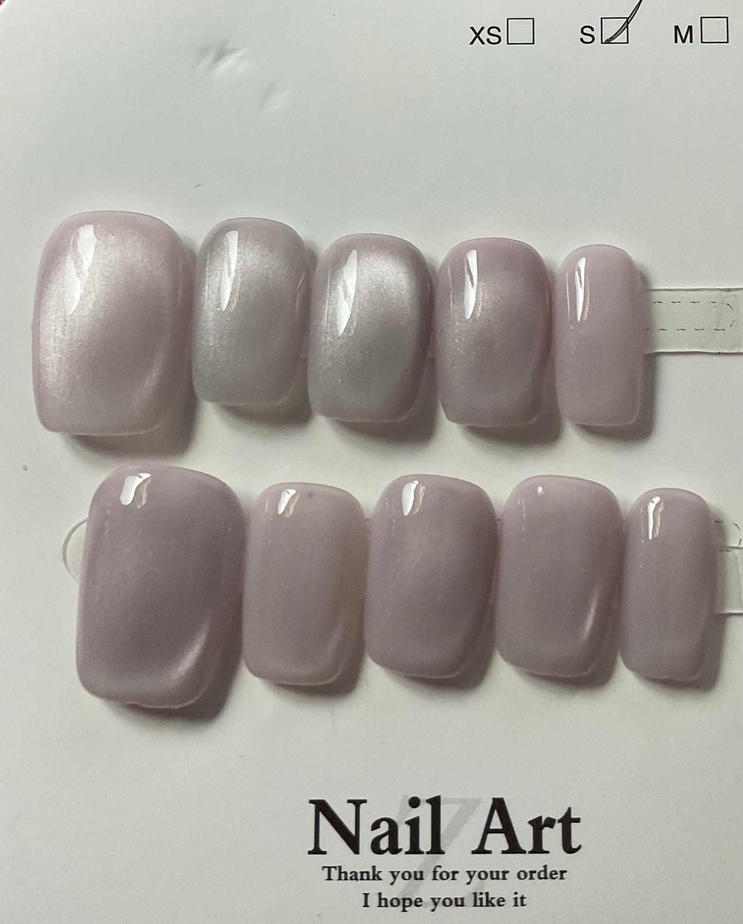 Glazed Pearl Press On Nails