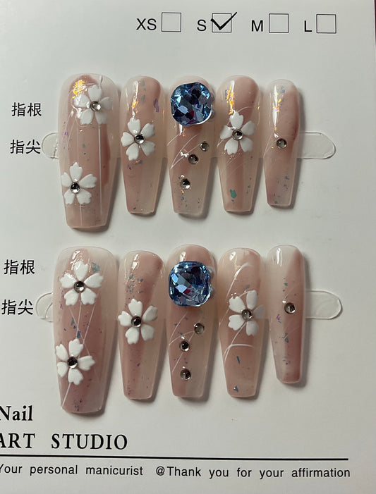 Dewdrop Dreams Press On Nails