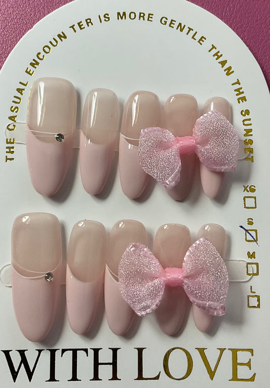 Pink Princess Press On Nails