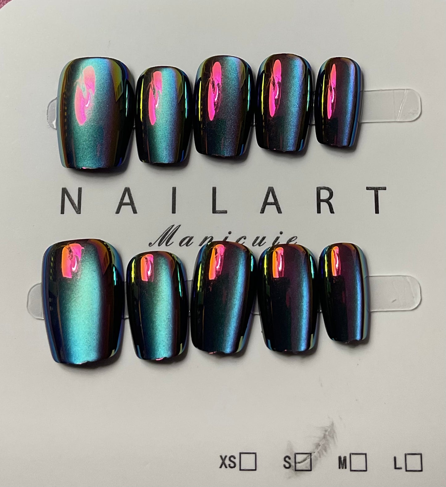 Multichrome Press On Nails