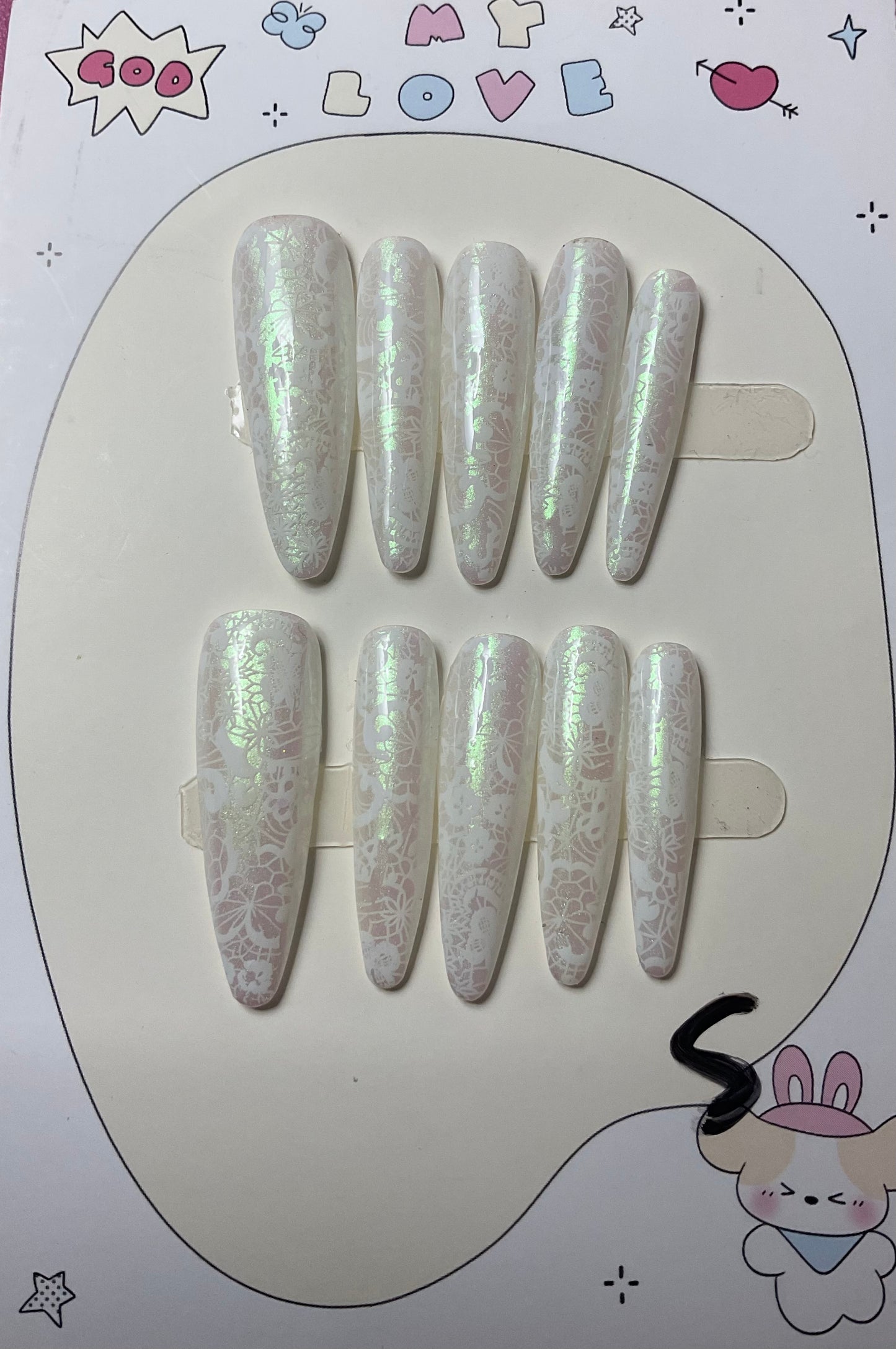Pearlescent Fantasy Press On Nails