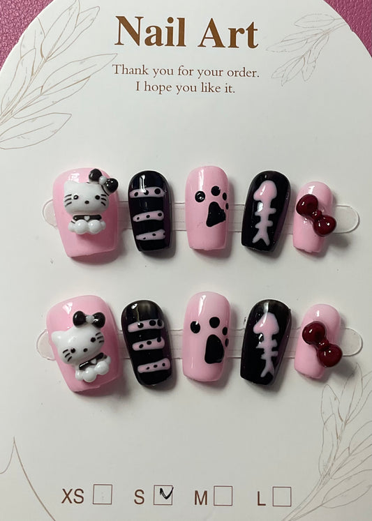 Hello Kitty Press On Nails